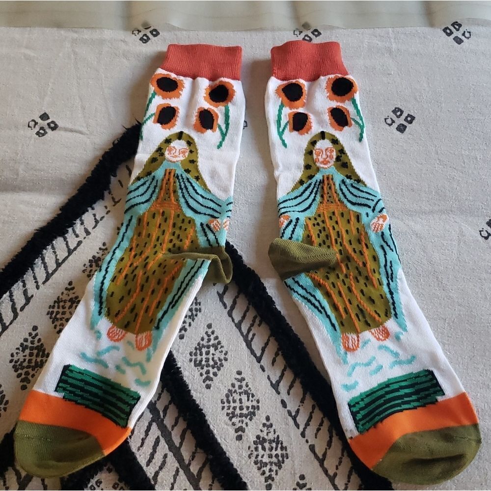 1 pair of Creative Abstract Art Socks - Picture 2 of 2